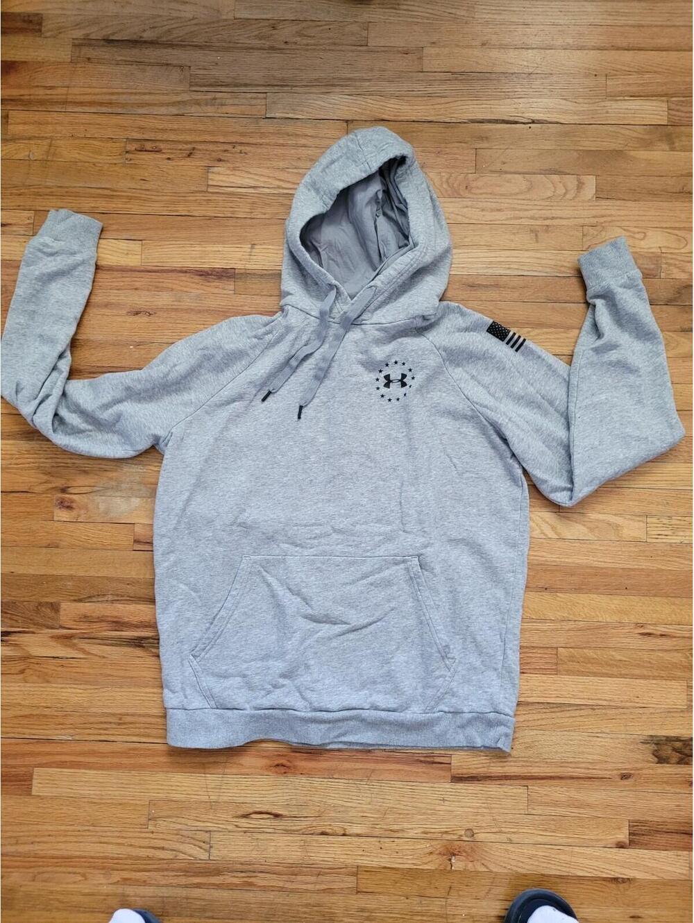 Under Armour Men's Freedom Pullover Hoodie Gray Size XL